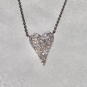 14k Diamond Heart Necklace